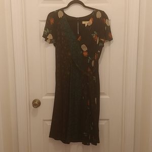 Cap sleeve fit and flare dress